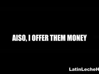 Hétero jovem latino jovens depilados fodido para dinheiro