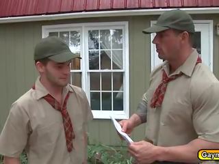 Gay scouts loves phallus and anal fuck